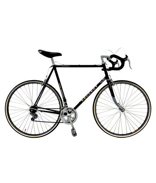 Peugeot Super Sport Vintage Racer. En nydelig Peugeot Super Sport fra 80-tallet, i en tøff fargekombinasjon sort, gull med hvite detaljer.&nbsp;