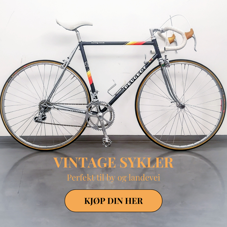 Stort utvalg av vintage sykler